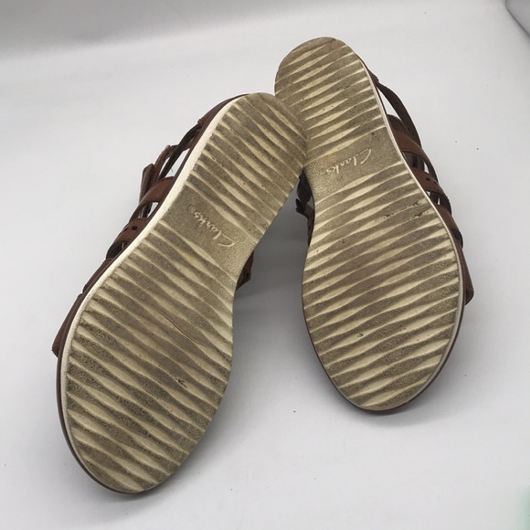 Clark’s Gladiator Brown Sandal-Soft Cushion Size 5 - Picture 6 of 6
